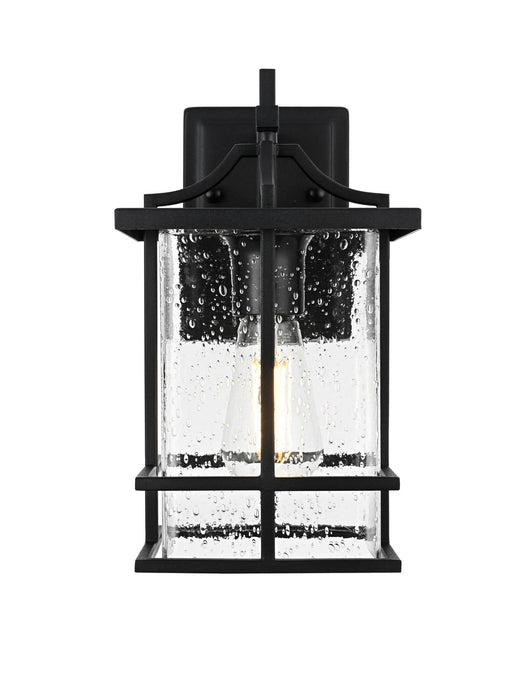 Elegant Lighting - OD312W12BK - One Light Outdoor Wall Sconce - Miller - Black