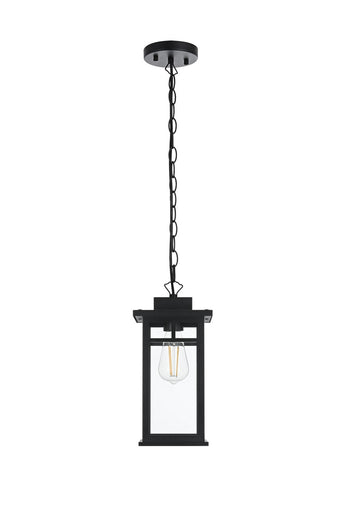 Mercer One Light Outdoor Pendant Black
