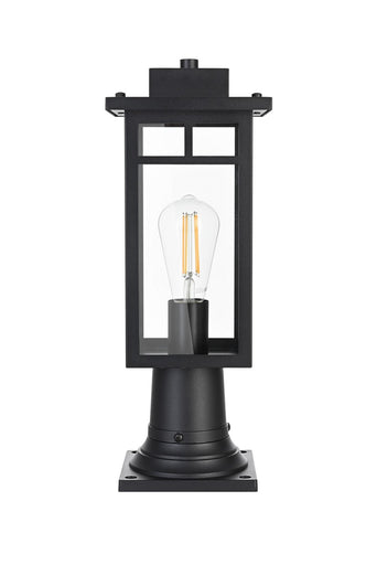 Mercer One Light Outdoor Post Mount Black