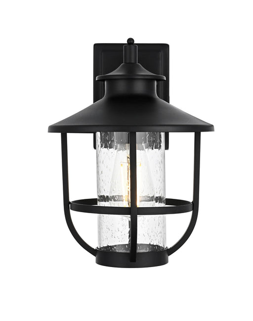 Elegant Lighting - OD314W13BK - One Light Outdoor Wall Sconce - Janney - Black