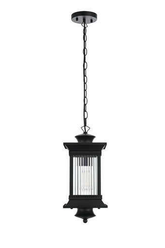 Collins One Light Outdoor Pendant Black