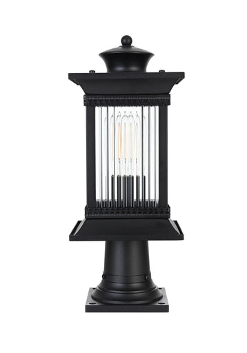 Collins One Light Outdoor Post Mount Black