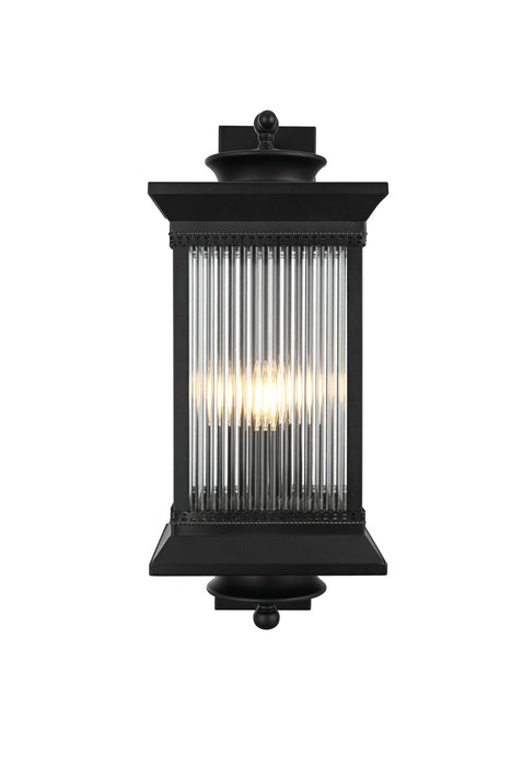Elegant Lighting - OD316W24BK - Three Light Outdoor Wall Sconce - Collins - Black