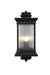 Elegant Lighting - OD316W24BK - Three Light Outdoor Wall Sconce - Collins - Black
