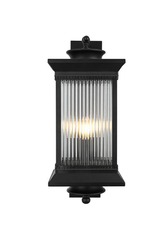 Collins Three Light Outdoor Wall Sconce Black