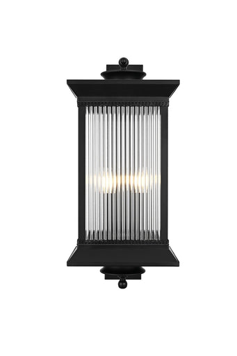 Collins Four Light Outdoor Wall Sconce Black