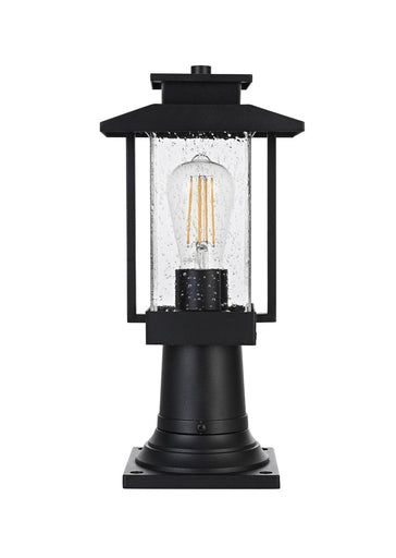 Tioga One Light Outdoor Post Mount Black
