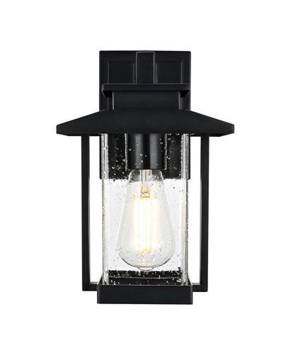 Tioga One Light Outdoor Wall Sconce Black