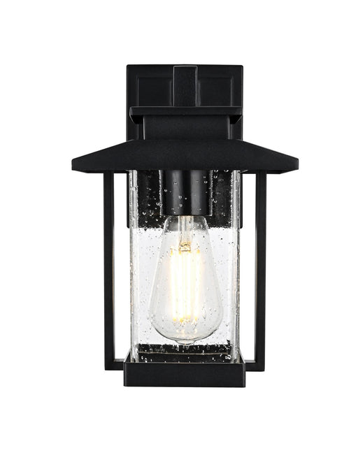 Elegant Lighting - OD317W12BK - One Light Outdoor Wall Sconce - Tioga - Black