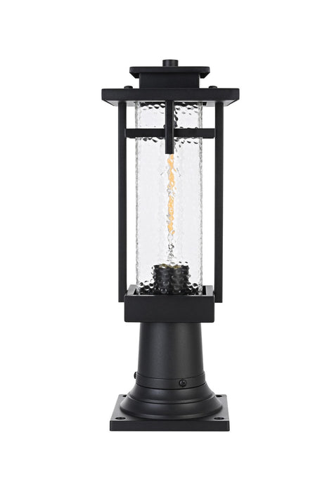 Elegant Lighting - OD320P17BK - One Light Outdoor Post Mount - Cambria - Black