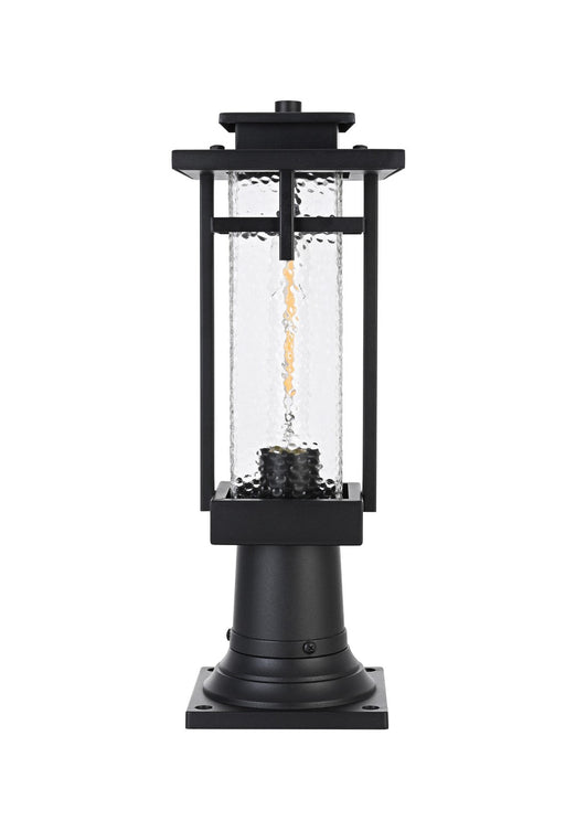 Elegant Lighting - OD320P17BK - One Light Outdoor Post Mount - Cambria - Black