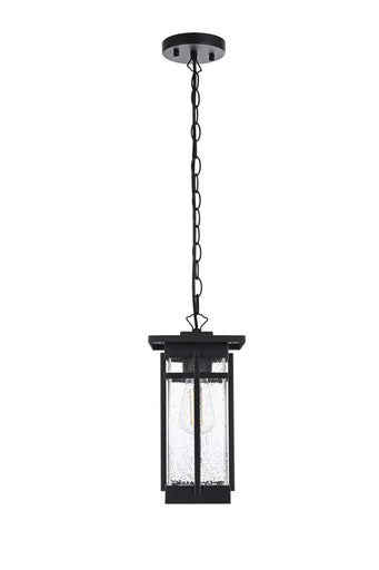 Livingston One Light Outdoor Pendant Black