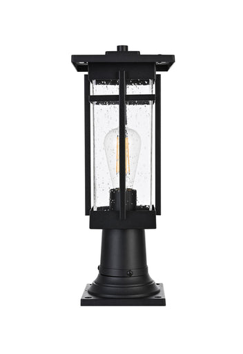 Livingston One Light Outdoor Post Mount Black
