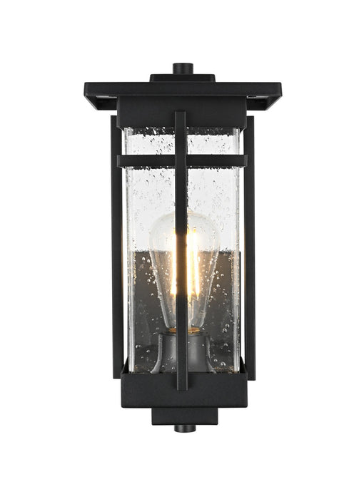 Elegant Lighting - OD321W13BK - One Light Outdoor Wall Sconce - Livingston - Black
