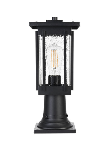 Melvale One Light Outdoor Post Mount Black