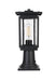 Elegant Lighting - OD322P16BK - One Light Outdoor Post Mount - Melvale - Black