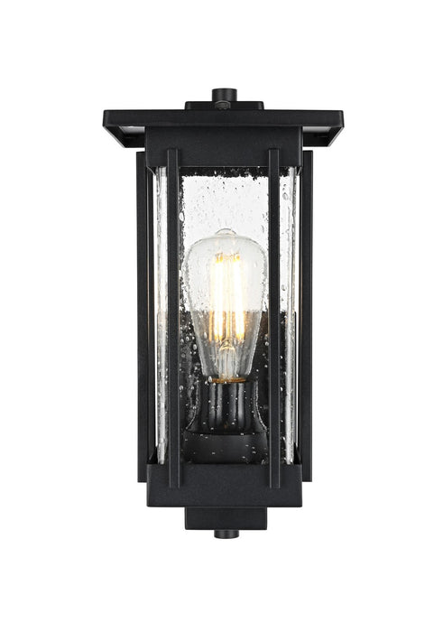 Elegant Lighting - OD322W13BK - One Light Outdoor Wall Sconce - Melvale - Black