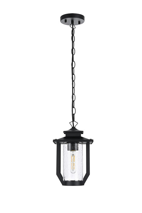 Elegant Lighting - OD323H13BK - One Light Outdoor Pendant - Sepviva - Black