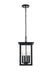Elegant Lighting - OD324H16BK - Four Light Outdoor Pendant - Sheridan - Black