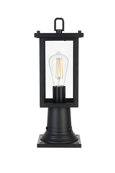 Elegant Lighting - OD324P16BK - One Light Outdoor Post Mount - Venango - Black