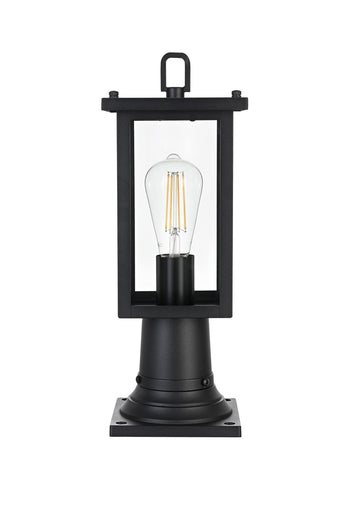 Venango One Light Outdoor Post Mount Black