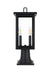 Elegant Lighting - OD324P19BK - Two Light Outdoor Post Mount - Venango - Black