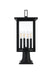 Elegant Lighting - OD324P21BK - Four Light Outdoor Post Mount - Sheridan - Black