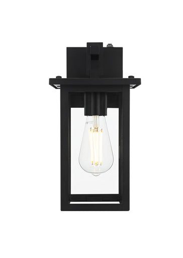 Venango One Light Outdoor Wall Sconce Black