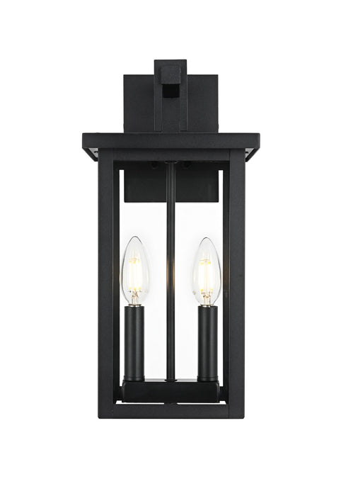 Elegant Lighting - OD324W15BK - Two Light Outdoor Wall Sconce - Venango - Black