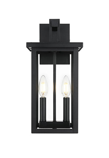Venango Two Light Outdoor Wall Sconce Black