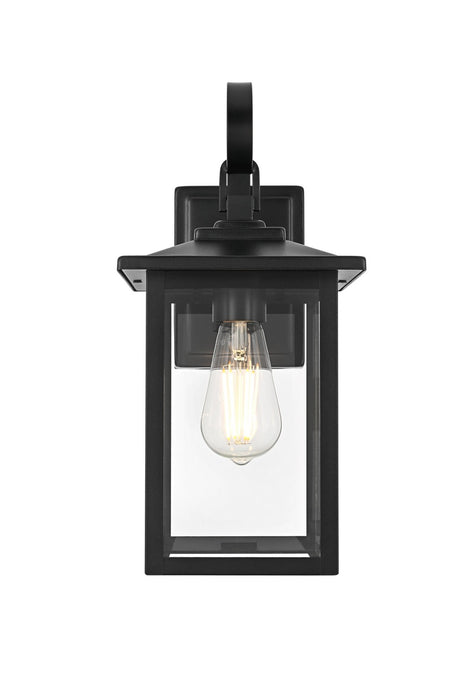 Elegant Lighting - OD325W15BK - One Light Outdoor Wall Sconce - Carisle - Black