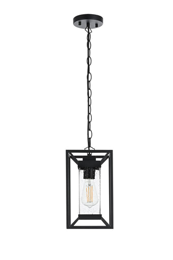 Willington One Light Outdoor Pendant Black