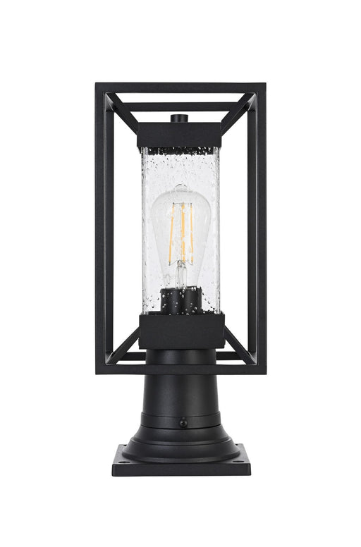 Elegant Lighting - OD329P16BK - One Light Outdoor Post Mount - Willington - Black