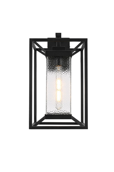 Elegant Lighting - OD329W17BK - One Light Outdoor Wall Sconce - Willington - Black