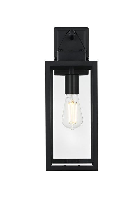 Elegant Lighting - OD330W18BK - One Light Outdoor Wall Sconce - Hilton - Black