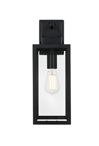 Hilton One Light Outdoor Wall Sconce Black