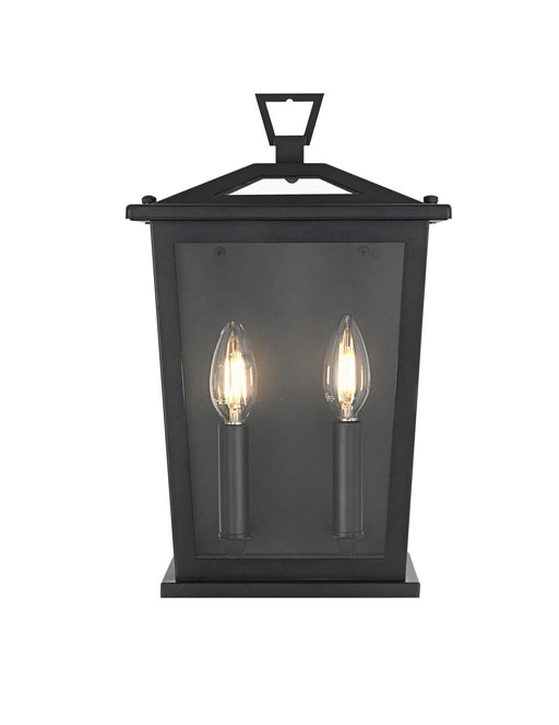 Elegant Lighting - OD331W14BK - Two Light Outdoor Wall Sconce - Richmond - Black
