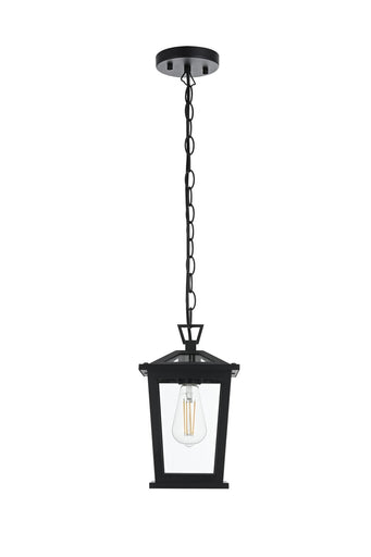 Cayman One Light Outdoor Pendant Black