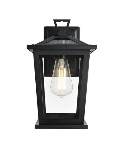 Cayman One Light Outdoor Wall Sconce Black