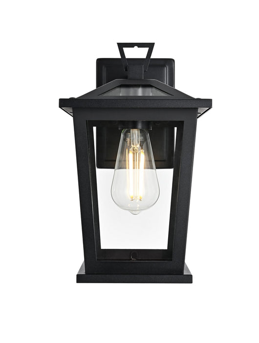 Elegant Lighting - OD332W12BK - One Light Outdoor Wall Sconce - Cayman - Black
