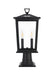 Elegant Lighting - OD333P20BK - Two Light Outdoor Post Mount - Berks - Black