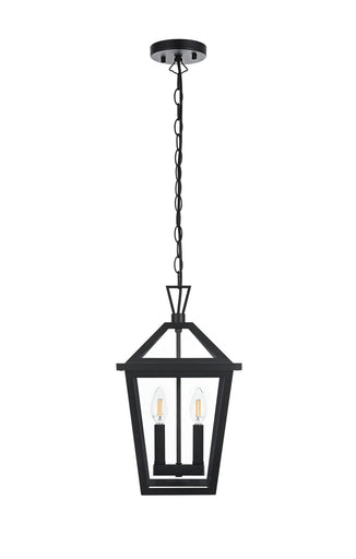 Frankford Two Light Outdoor Pendant Black