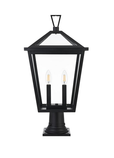 Frankford Two Light Outdoor Post Mount Black