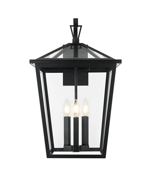 Elegant Lighting - OD334W23BK - Three Light Outdoor Wall Sconce - Oxford - Black