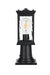 Elegant Lighting - OD336P14BK - One Light Outdoor Post Mount - Mascher - Black