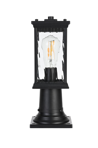 Mascher One Light Outdoor Post Mount Black
