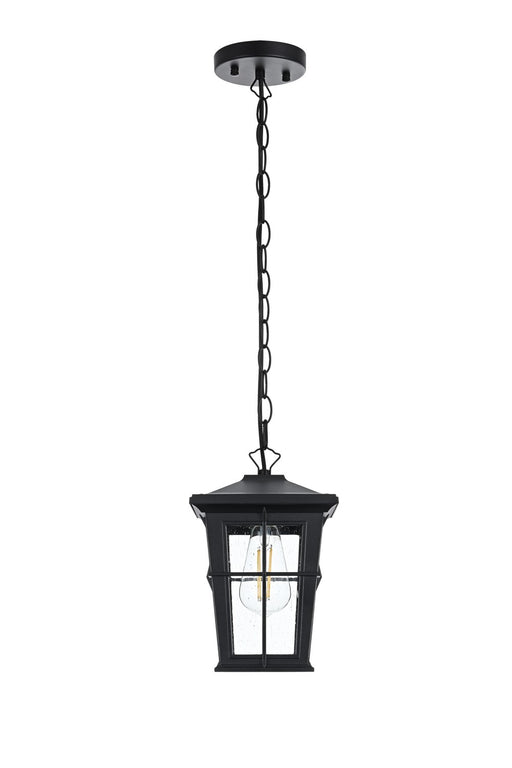 Elegant Lighting - OD337H11BK - One Light Outdoor Pendant - Bodine - Black