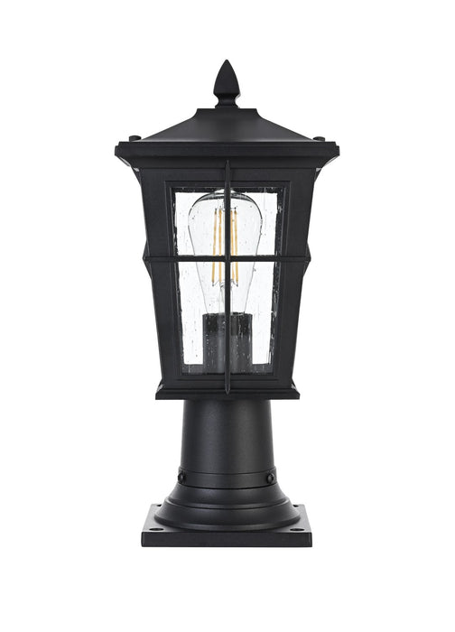 Elegant Lighting - OD337P16BK - One Light Outdoor Post Mount - Bodine - Black