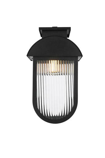 Albert One Light Outdoor Wall Sconce Black
