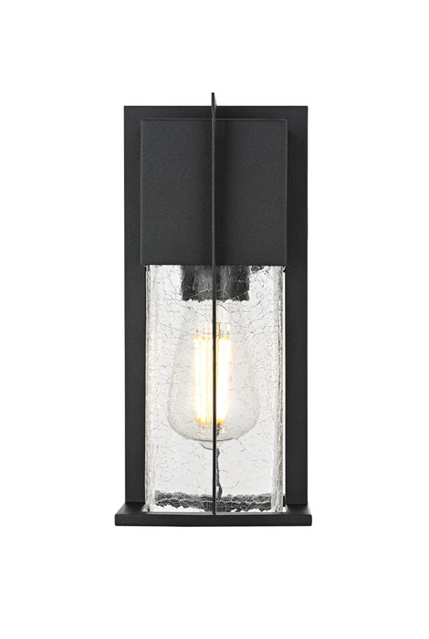 Elegant Lighting - OD340W12BK - One Light Outdoor Wall Sconce - Janney - Black